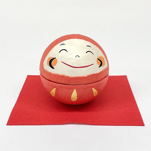京都 Ryukodo龍虎堂 手染和紙擺飾 - 笑顏八達摩 ( 6-874B )