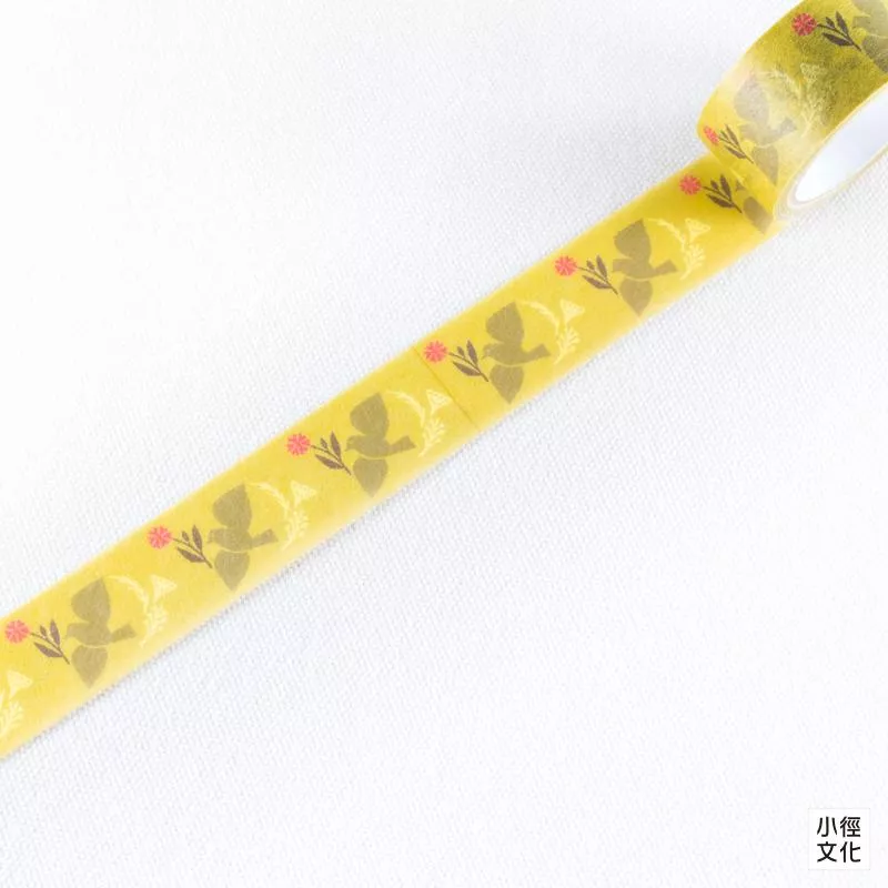 水縞 × 福田利之 聯名和紙膠帶 - 花園鳥 ( MT-G-TO )