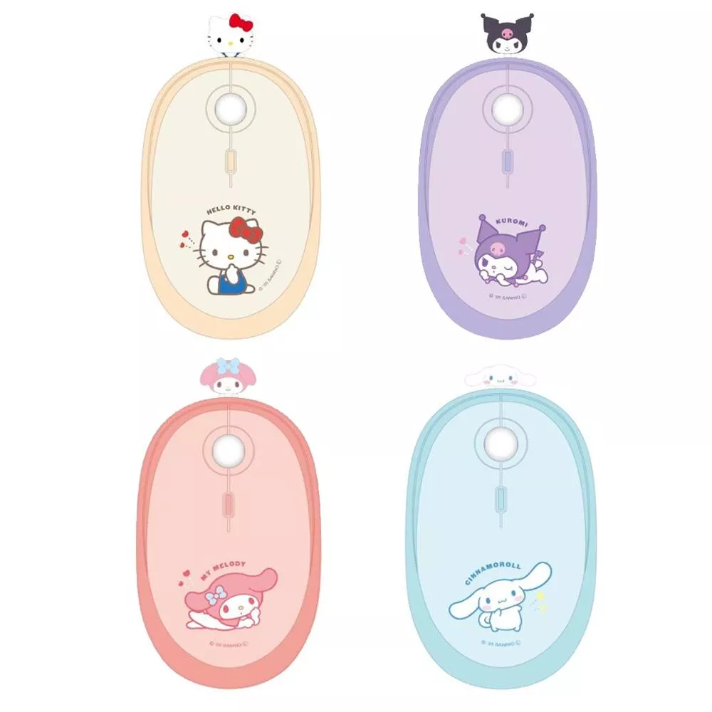 【預購】Gourmandise x 三麗鷗 Bluetooth 藍芽無線滑鼠 共4款 ( SANG-558 )