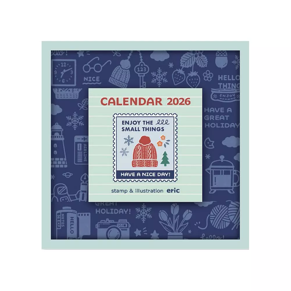 【預購】曆生活 x Eric color daily 2026年 方型迷你日曆 ( NK-4420 )