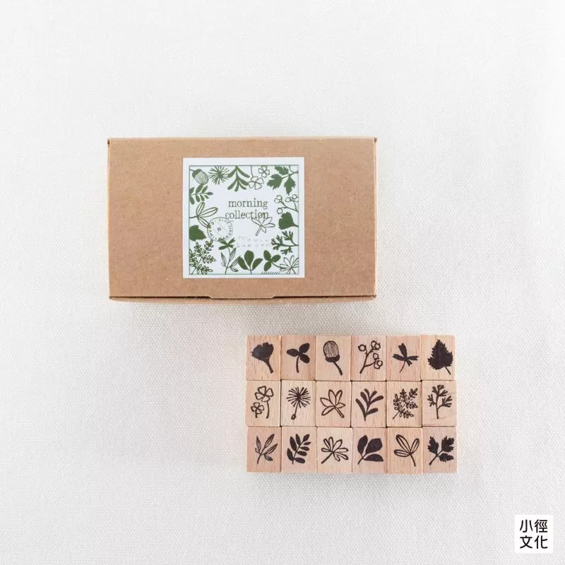 小徑文化 x 夏米花園 5 週年紀念系列 - 採葉集原創木質印章 - material ( MTS-CH231 )