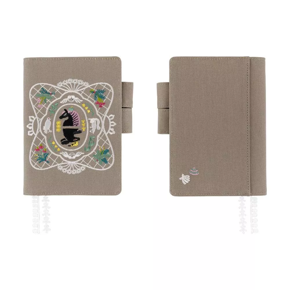 Hobonichi ほぼ日手帳 A6手帳專用書衣 - iyo okumi 奥見伊代_我的故事 ( 灰棕色 )