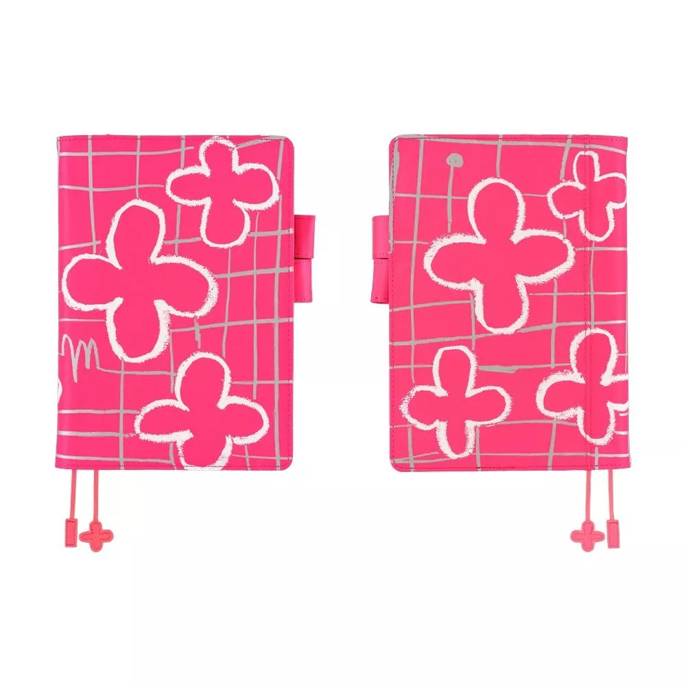 Hobonichi ほぼ日手帳 A5手帳專用書衣 - 松林誠_Pink Flowers 粉色小花