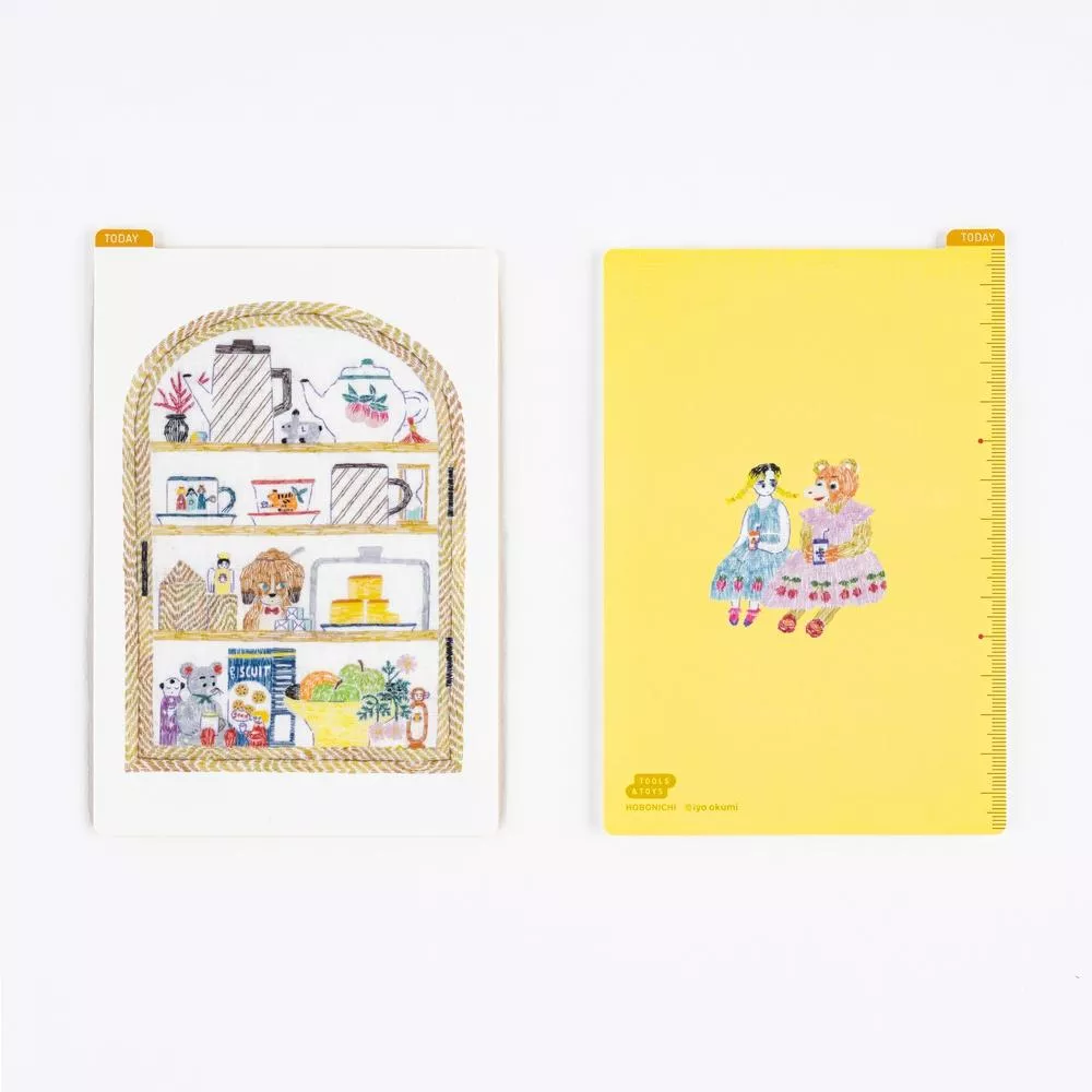 Hobonichi ほぼ日手帳 A6、A5、Weeks 手帳專用墊板 - iyo okumi 奥見伊代 歡樂午茶時光