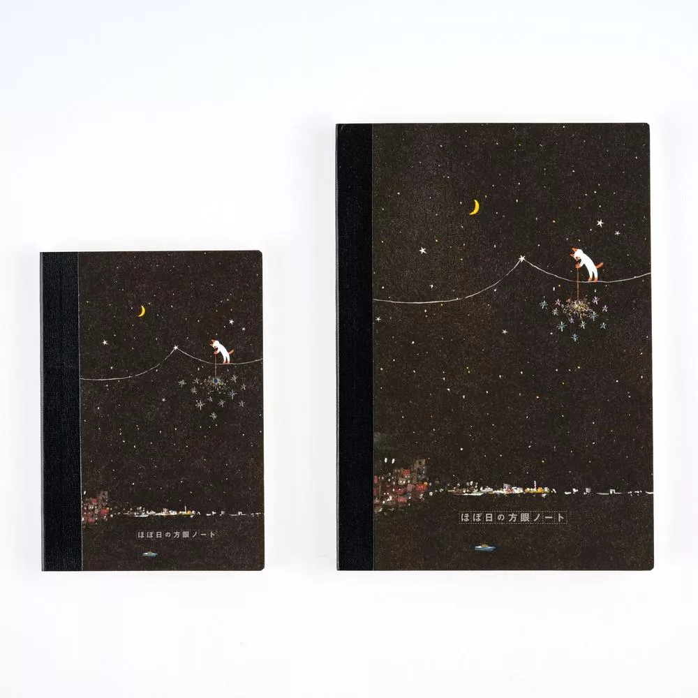 Hobonichi ほぼ日手帳 A5、A6 四色方眼筆記本 - 久保田寬子_流星閃耀之夜