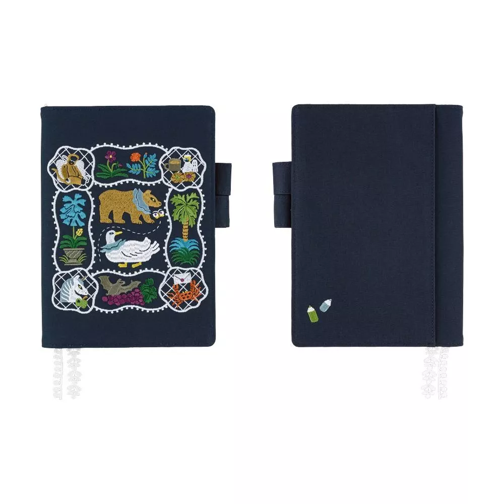 Hobonichi ほぼ日手帳 A5手帳專用書衣 - iyo okumi 奥見伊代_我的故事 ( 深藍色 )