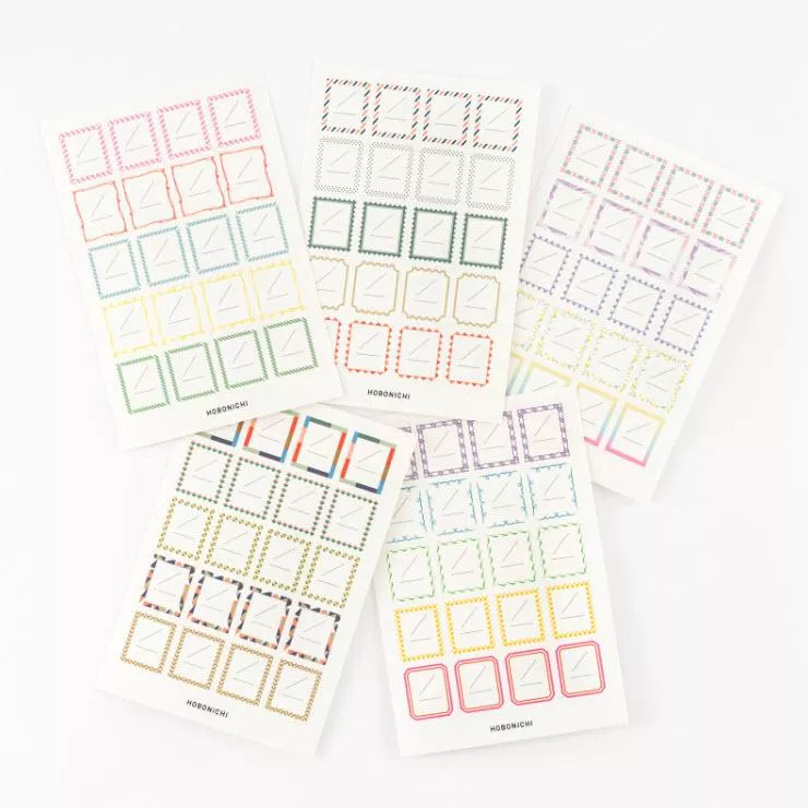 Hobonichi ほぼ日手帳 日期貼紙系列 - 花框 ( 21-TTR-21-013 )，5入