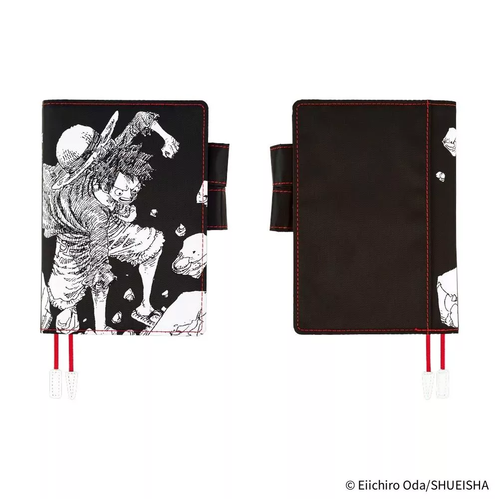Hobonichi ほぼ日手帳 A6、A5 手帳專用書衣 ONE PIECE航海王 - 草帽小子魯夫_黑色