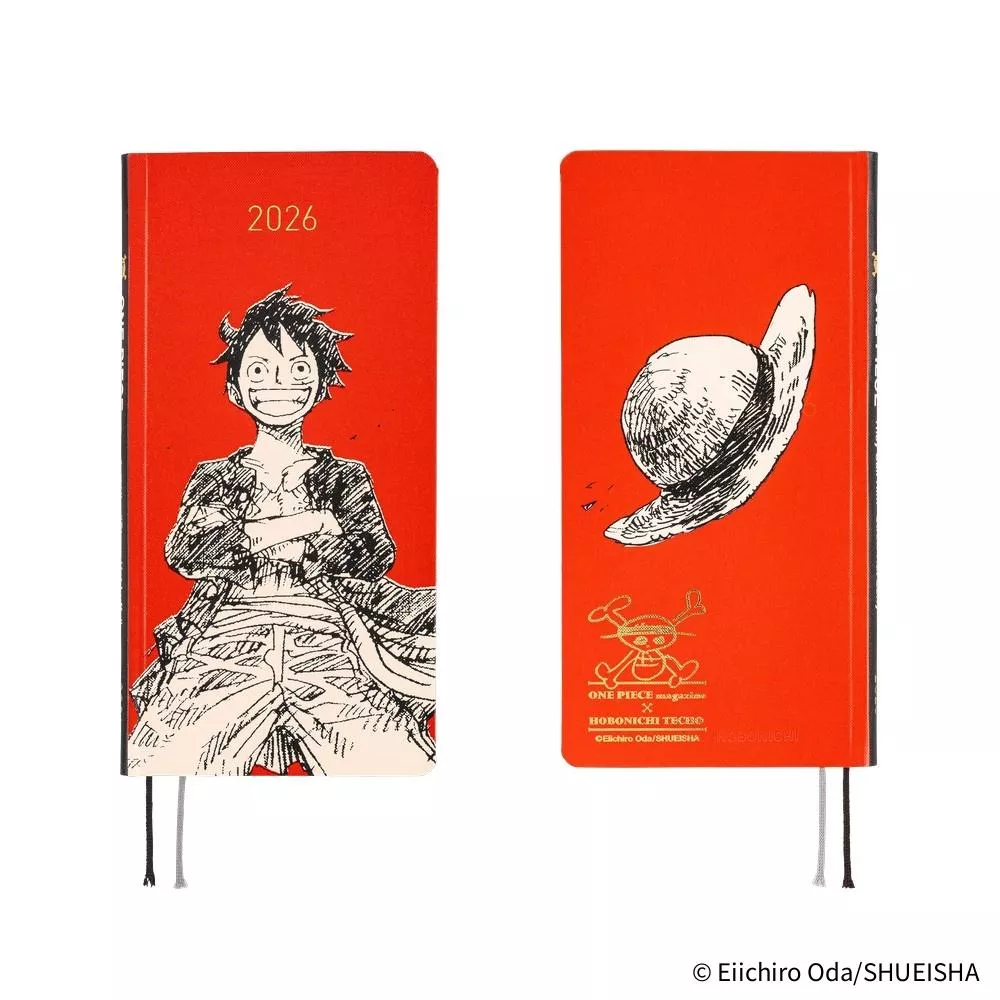 2026 Hobonichi ほぼ日手帳 Weeks週間手帳 - ONE PIECE航海王 - 魯夫_紅色 ( 英、日文版 )