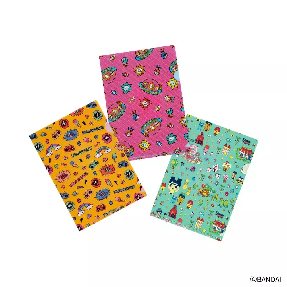Hobonichi ほぼ日手帳 PP資料夾三件組 A6 - Tamagotchi 塔麻可吉