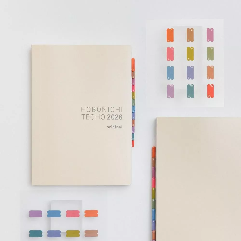 Hobonichi ほぼ日手帳 TSUKI no IRO 月之色 PET索引貼紙，2入