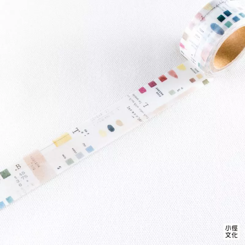 小徑 X  涼丰 Liang Feng 聯名 色彩研究室圖鑑系列 和紙膠帶 - 色彩學 colors （MTW-LF083 )