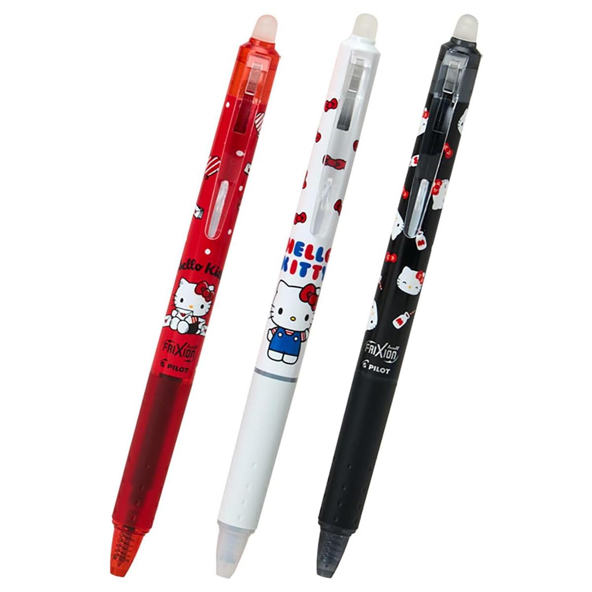 PILOT百樂x Sanrio 三麗鷗FRIXION 魔擦筆3入組0.5mm - 凱蒂貓( 76821-9 ) | 小徑文化