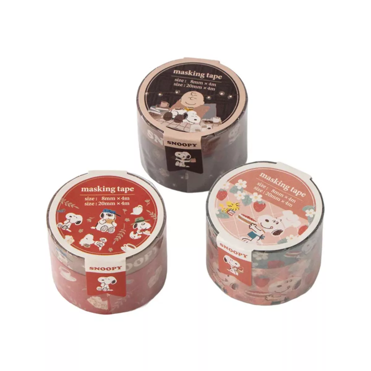 PEANUTS 史努比 季節甜點系列 限定和紙膠帶2入 共三款 ( ES555 )