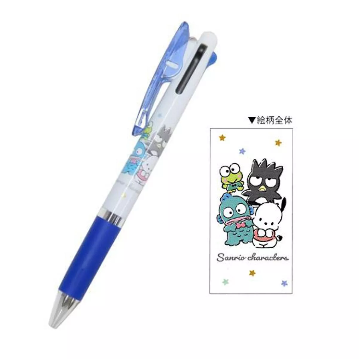 UNI三菱 x 三麗鷗 JETSTREAM 三色油性溜溜筆 0.5 - 復古角色 ( 304745 )