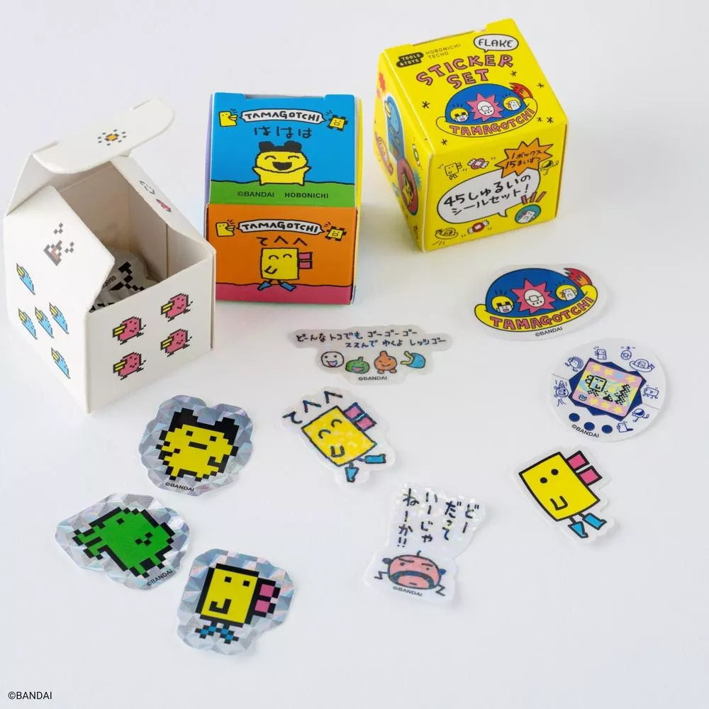 Hobonichi ほぼ日手帳 PET造型貼紙盒 3入 - Tamagotchi 塔麻可吉