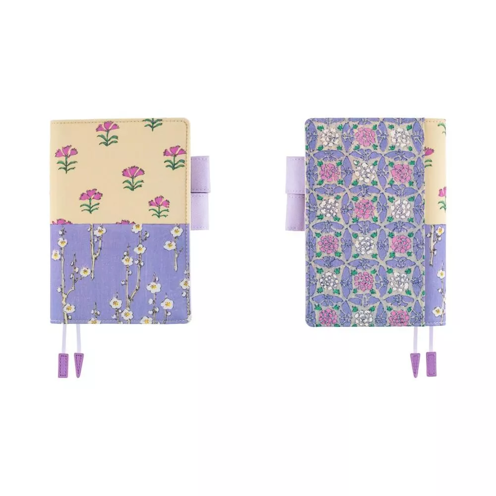 Hobonichi ほぼ日手帳 A6手帳專用書衣 - Unsodo 芸艸堂_Plum and Dianthus 撫子花