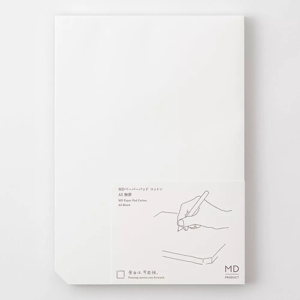 MIDORI MD Notebook 棉紙 可撕式筆記本 A5 - 無罫 ( 15237006 )