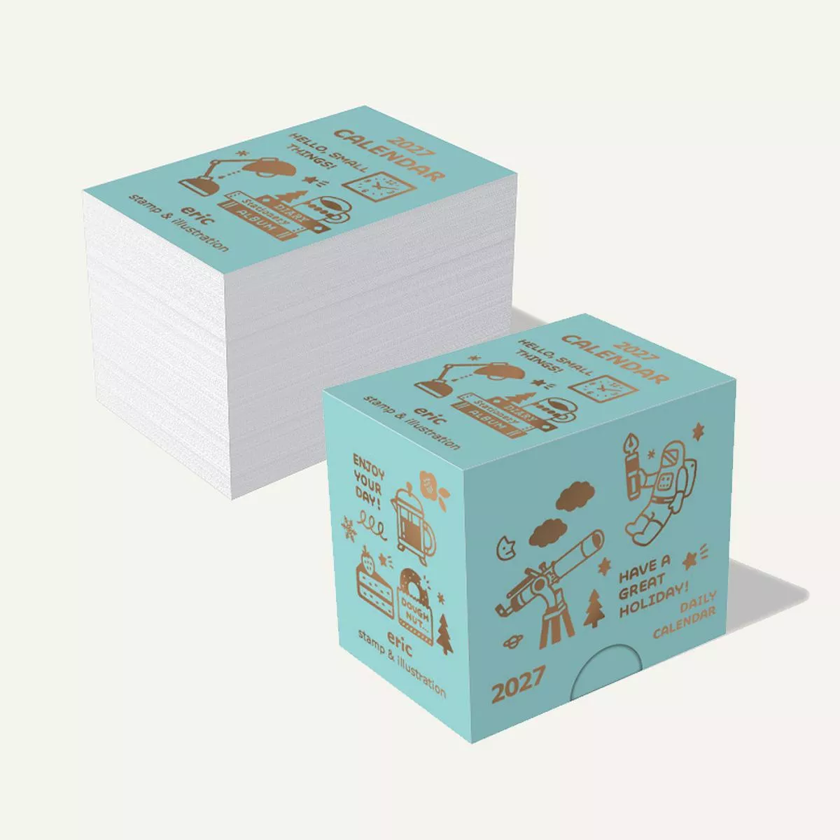 【預購】曆生活 x Eric 2027年 插畫家聯名 迷你日曆組 ( NK-4430 )