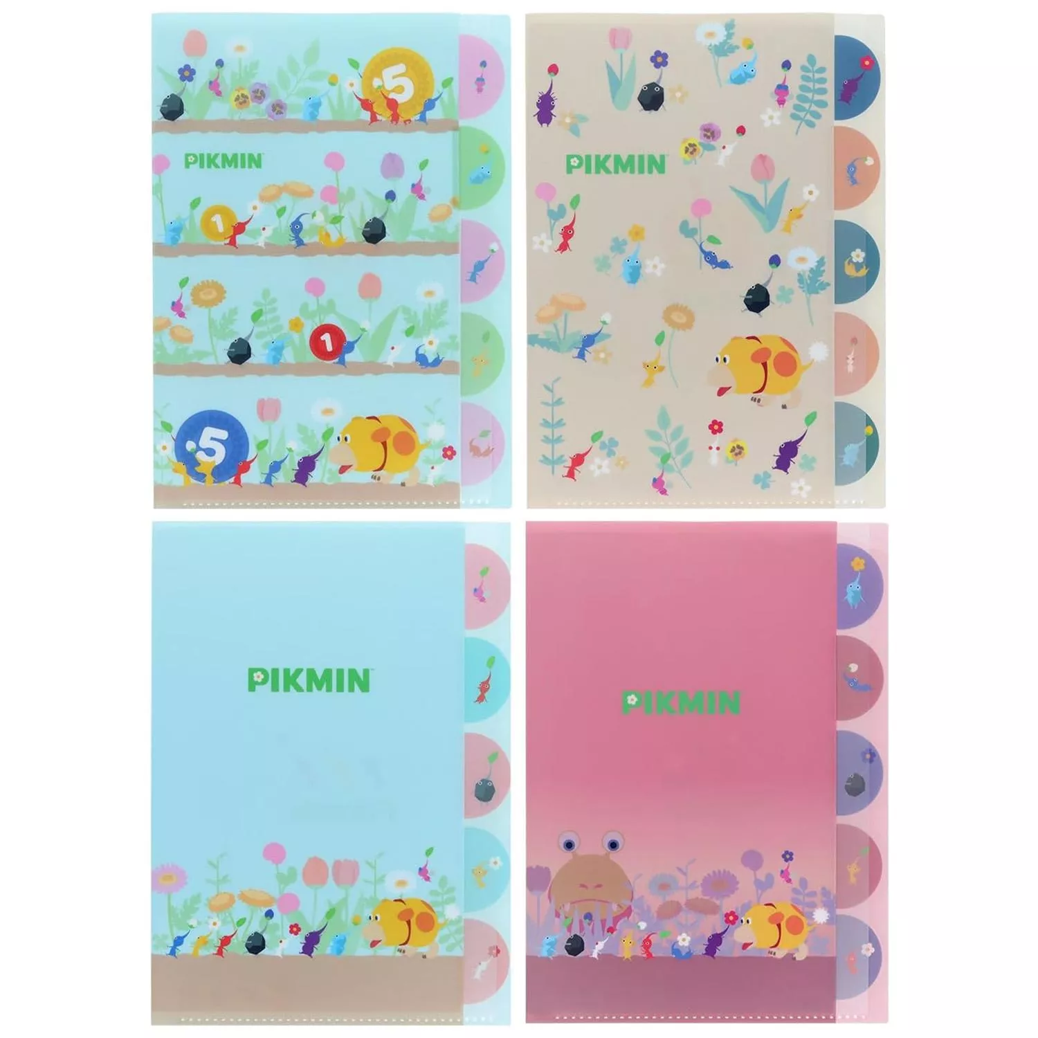 sun-star x PIKMIN皮克敏 第2彈 5層PP透明資料夾 A4 共4款 ( S2174243 )