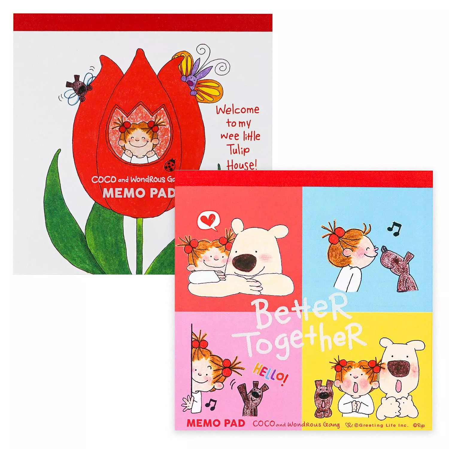 Greeting Life COCO and Wondrous Gang 可可 便條紙本 ( RYN-1147 )