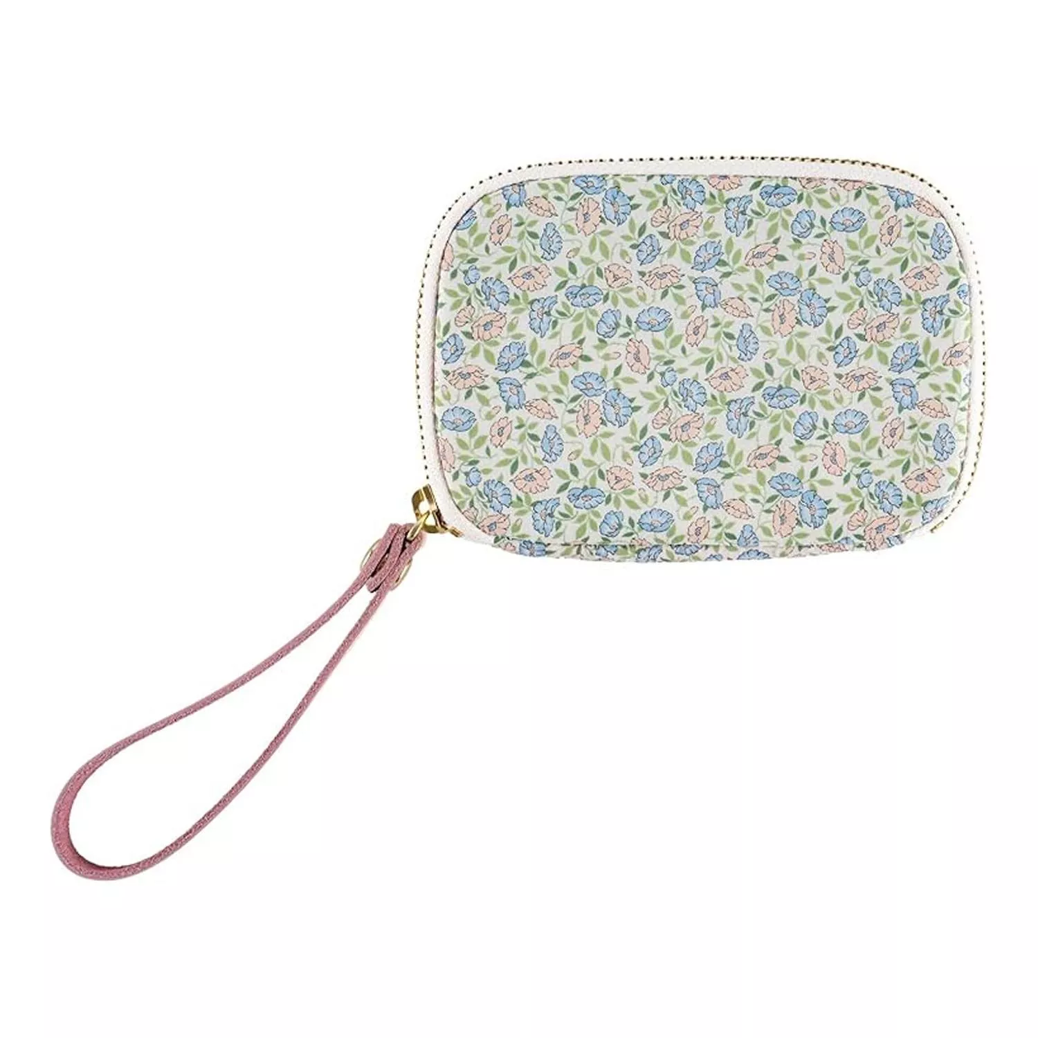 Hobonichi ほぼ日手帳 拉鍊式零錢包 - Liberty Fabrics_Sasha Kiora 盛開