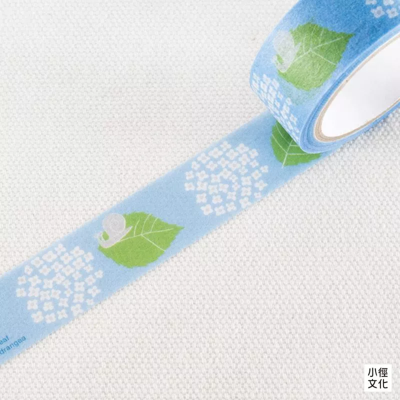 Hutte paper works 原創和紙膠帶 植物園系列 - 紫陽花_藍 ( PMT-042 )