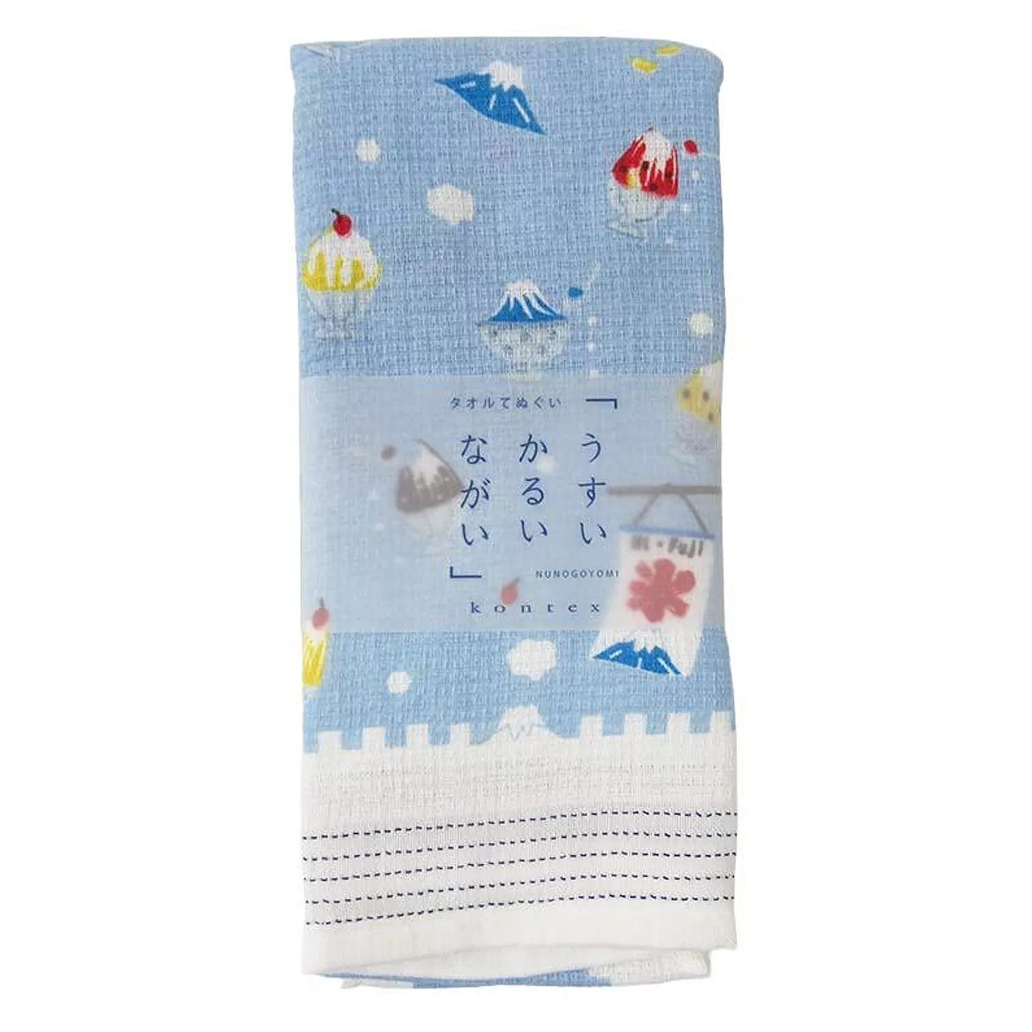 今治Kontex 100%棉質 吸水速乾毛巾 - 富士山與刨冰 ( 63781-001 )