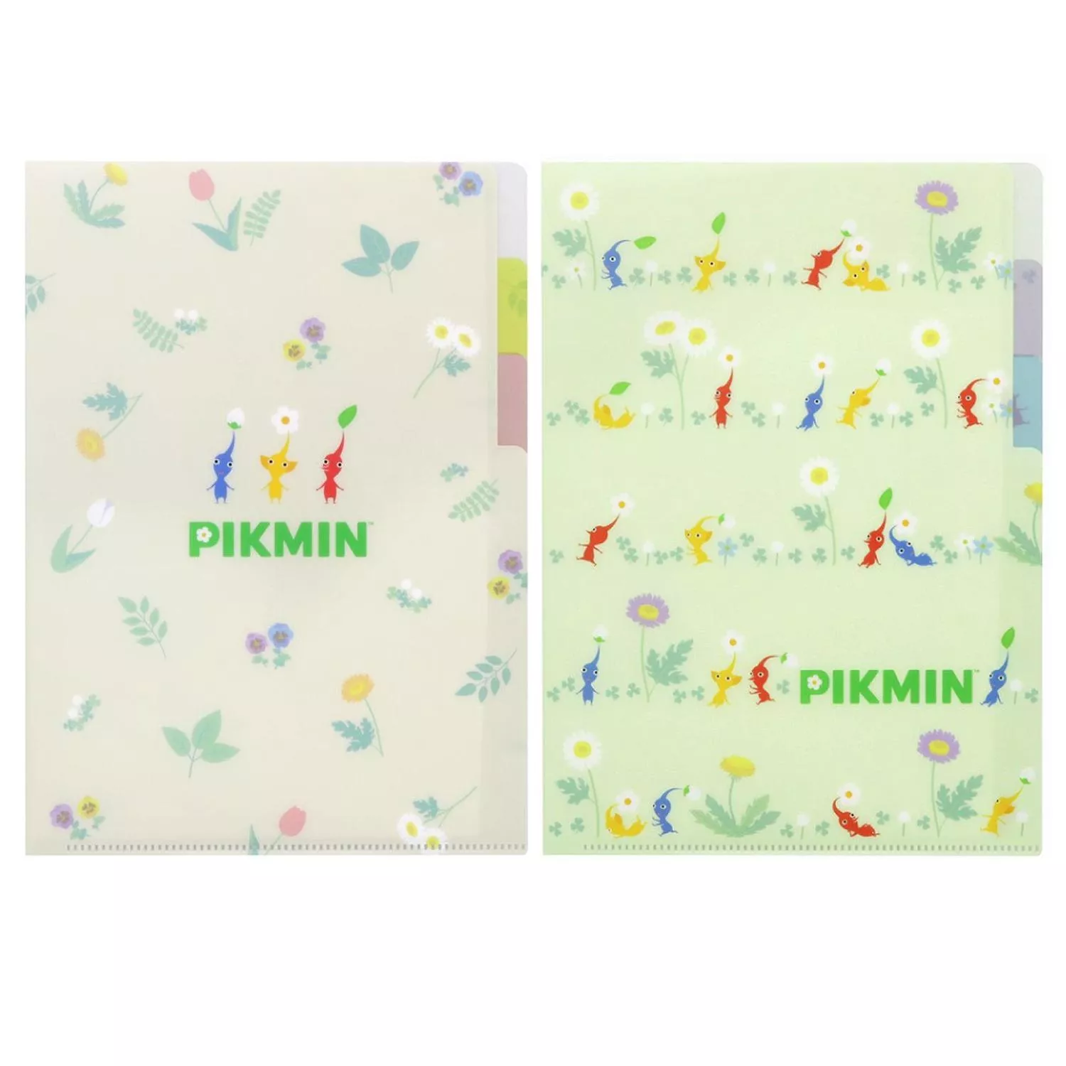 sun-star x PIKMIN皮克敏 3層PP透明資料夾 A5 共2款 ( S2135299、S2135302 )