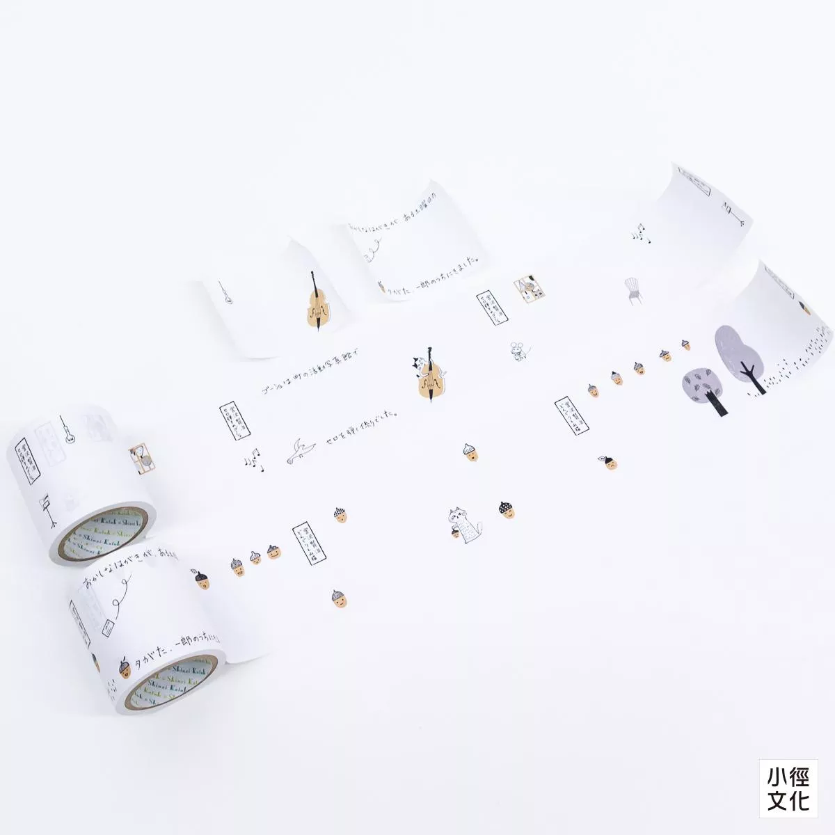 seal-do x 宮沢賢治系列 捲軸便利貼 共5款 ( ks-rf-10009~ks-rf-10013 )