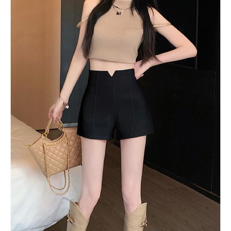 春夏女裝新款性感合身彈力黑短褲 彈力褲 修身 顯瘦短褲 黑色短褲 貼身 顯瘦 短褲