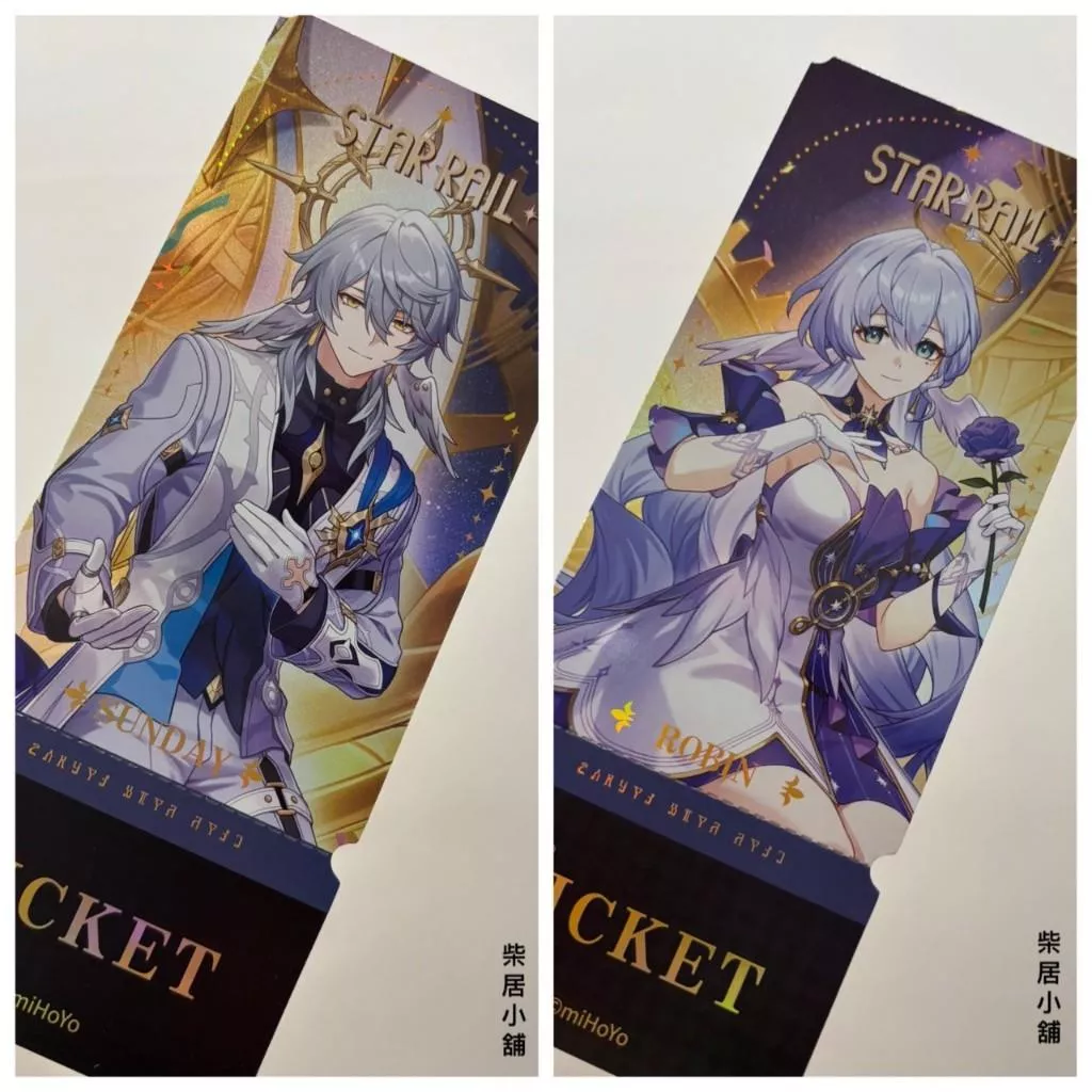 【現貨 崩壞 星穹鐵道 官方 周邊】秋季慶典 知更鳥 星期日 鐳射票 mihoyo米哈游