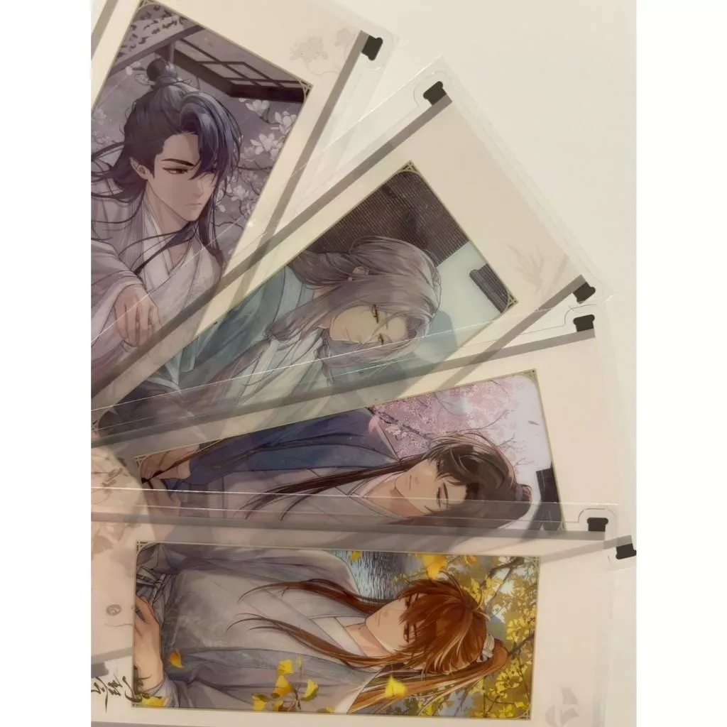 【現貨 未定事件簿 官方 周邊】PVC透卡書籤 夏彥 左然 莫奕 陸景和 與君聆珍意系列 mihoyo米哈游 ♡