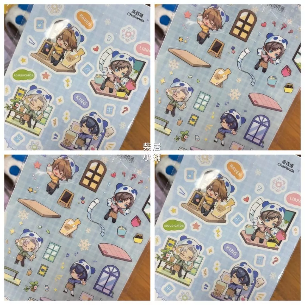 【現貨 未定事件簿 官方 】茶百道 聯名限定 貼紙  夏彥 陸景和 左然 莫奕  mihoyo 米哈遊