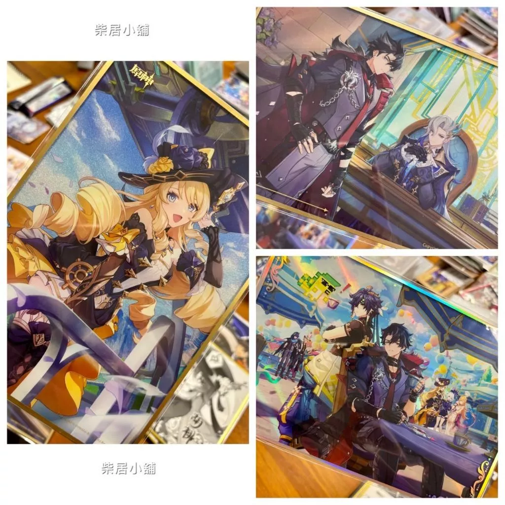 【現貨 原神 官方周邊】壓克力色紙 原神主題 萊歐斯利 那維萊特 娜維婭 基尼奇 mihoyo米哈游
