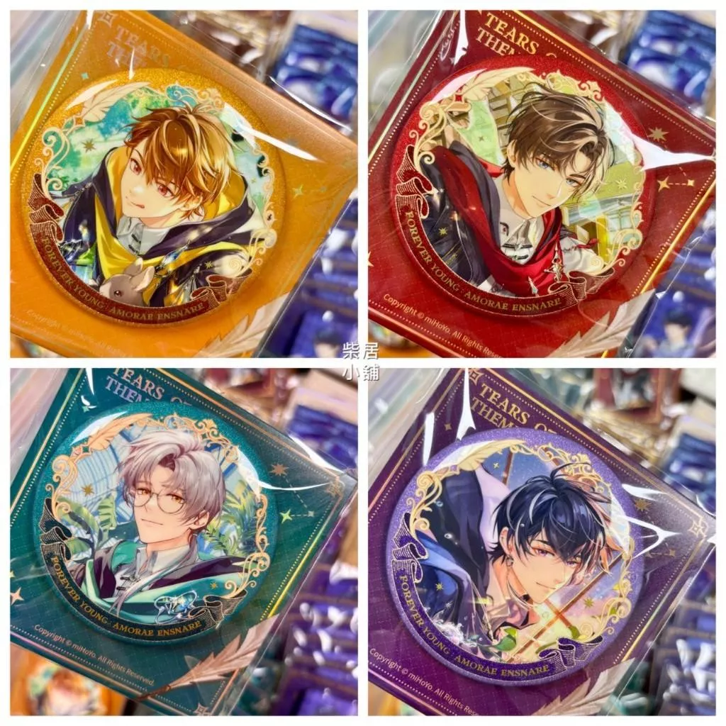 【現貨 未定事件簿 官方 周邊】左然 夏彥 莫奕 陸景和 徽章 心動魔咒系列 mihoyo米哈游 ♡