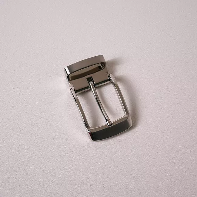 夾式皮帶頭－3.5cｍ／鎳白