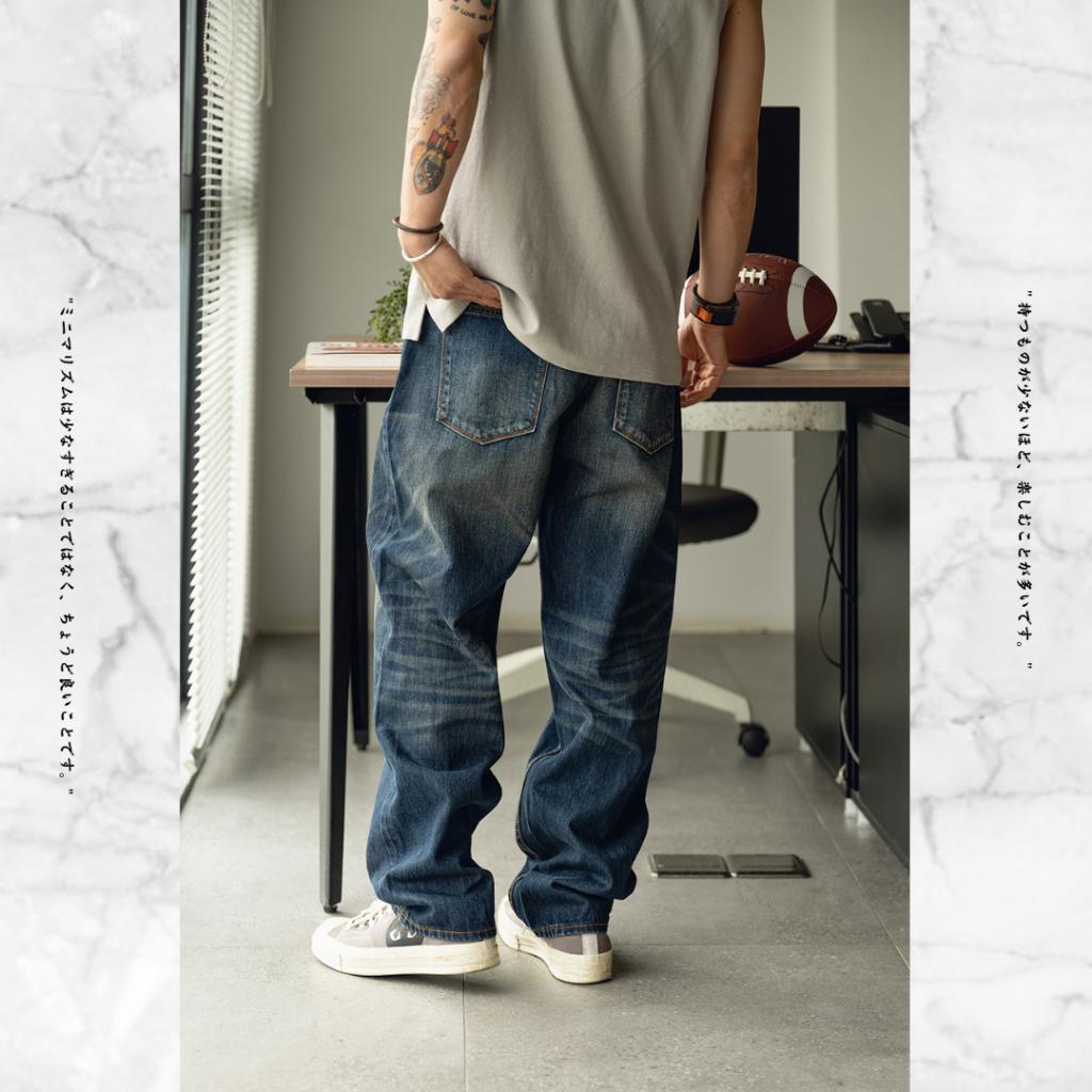 『老皮衣櫥』PS012F 赤耳丹寧微錐牛仔褲 日系 14OZ 赤耳丹寧 微錐 做舊 水洗 復古 牛仔褲 長褲 赤耳牛仔褲