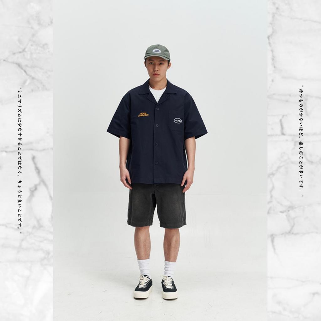 『老皮衣櫥』MUD016 MIDUPDATE 25SS 日系粗條燈芯絨短褲 復古 做舊 寬鬆 直筒 休閒 燈芯絨褲 短褲