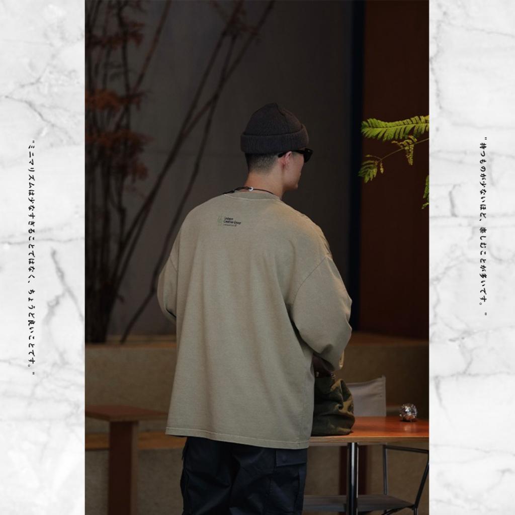 『老皮衣櫥』UNBENT-24082 UNBENT首選店家!! 蠟染水洗刺繡長袖T恤 蠟染 水洗 長袖T