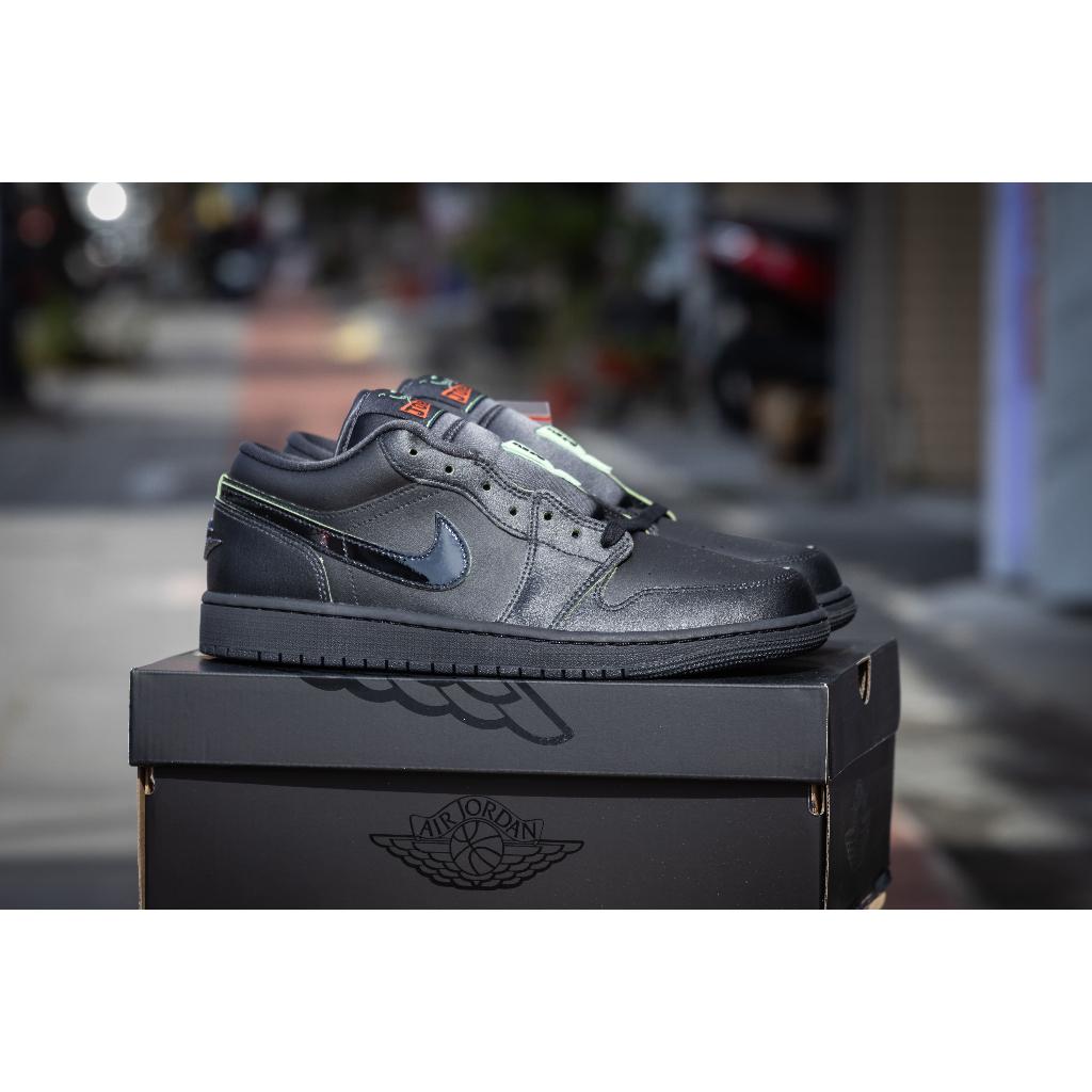 『老皮衣櫥』台灣公司貨 AJ1 Low SE Black Cat 黑綠 HM3690-001