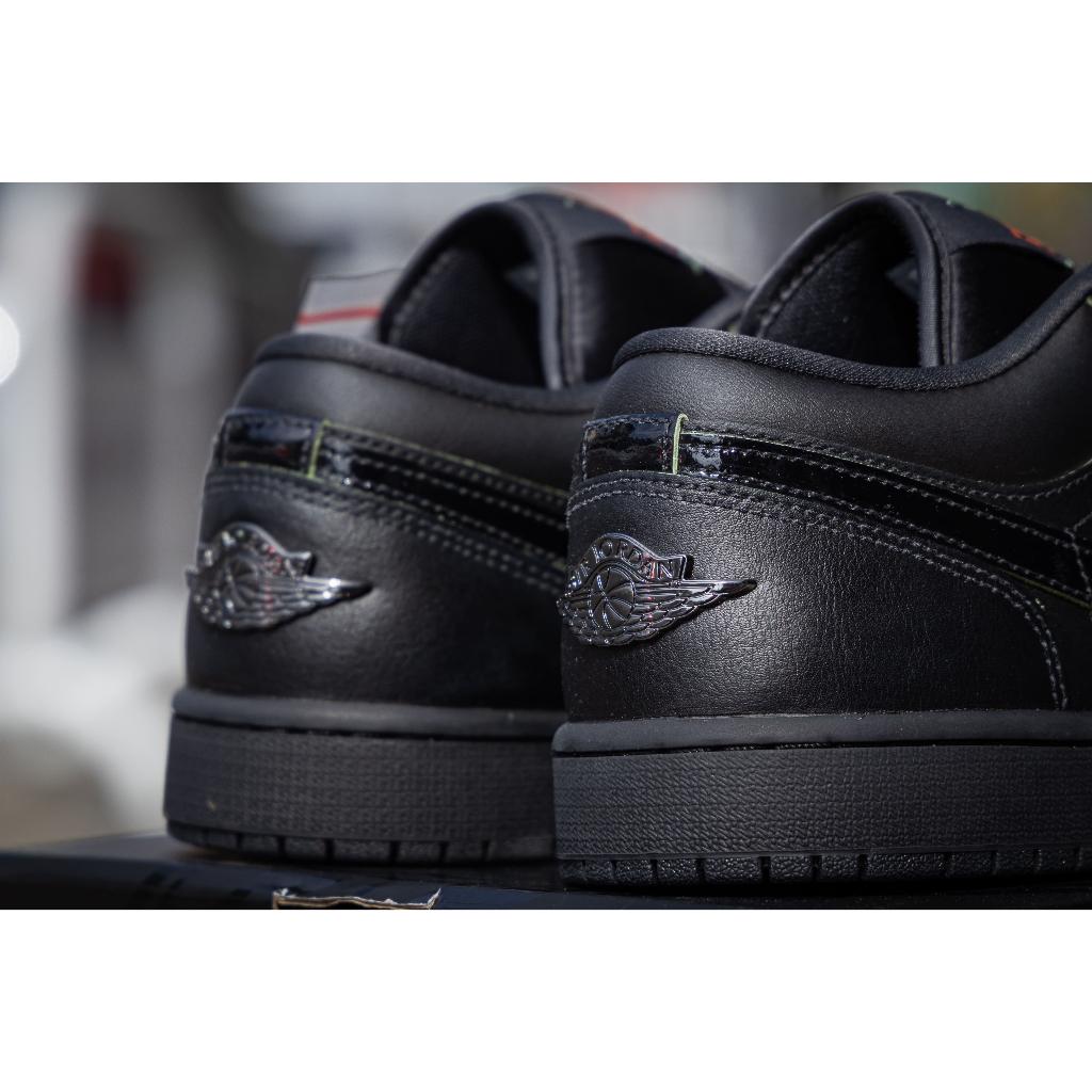 『老皮衣櫥』台灣公司貨 AJ1 Low SE Black Cat 黑綠 HM3690-001