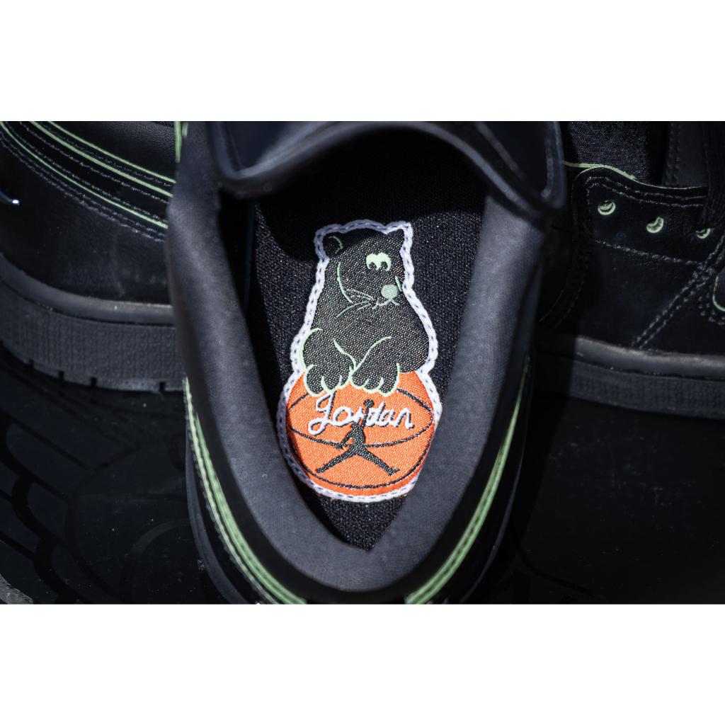 『老皮衣櫥』台灣公司貨 AJ1 Low SE Black Cat 黑綠 HM3690-001