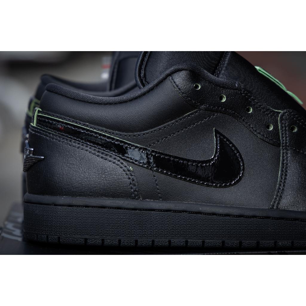 『老皮衣櫥』台灣公司貨 AJ1 Low SE Black Cat 黑綠 HM3690-001