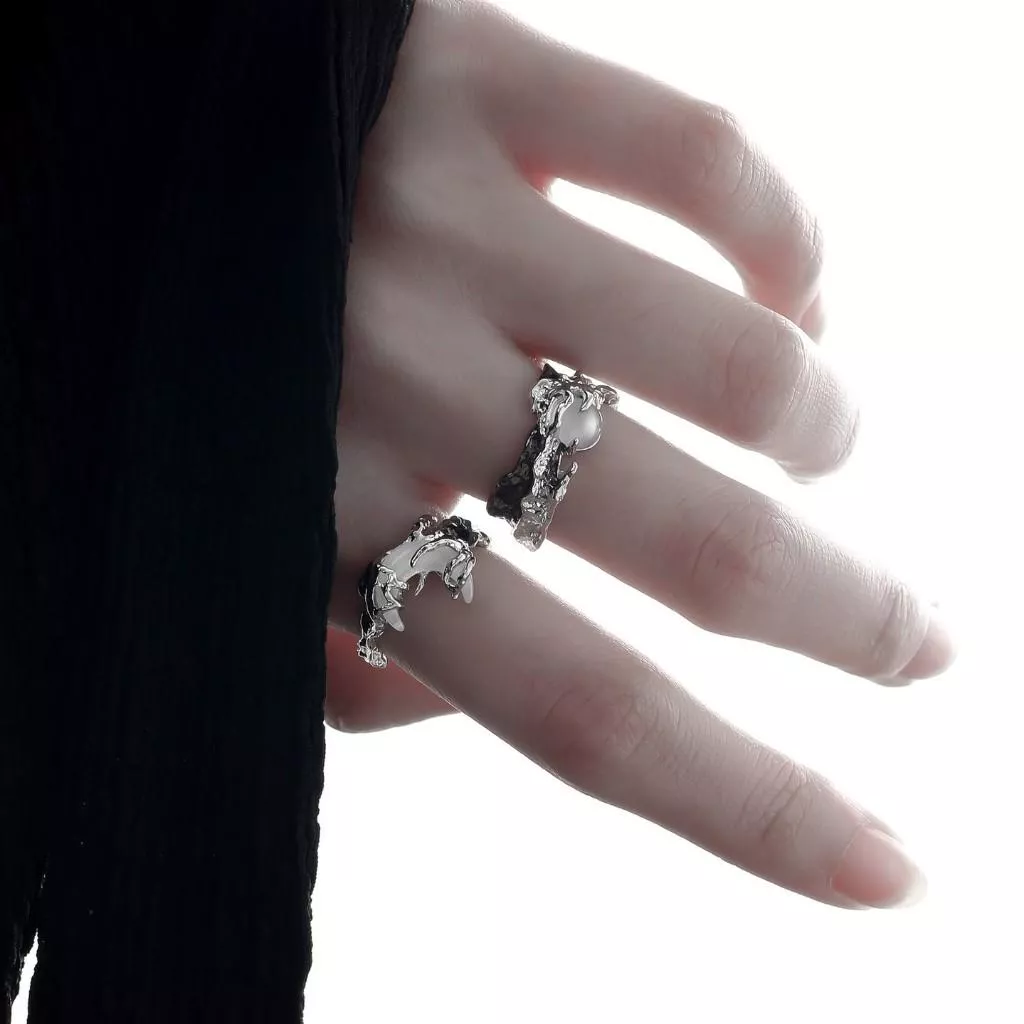 『老皮衣櫥』日月星辰戒指 情侶對戒 百搭戒指 戒指 穿搭戒指 男女對戒 男生戒指 女生戒指 可調節戒指