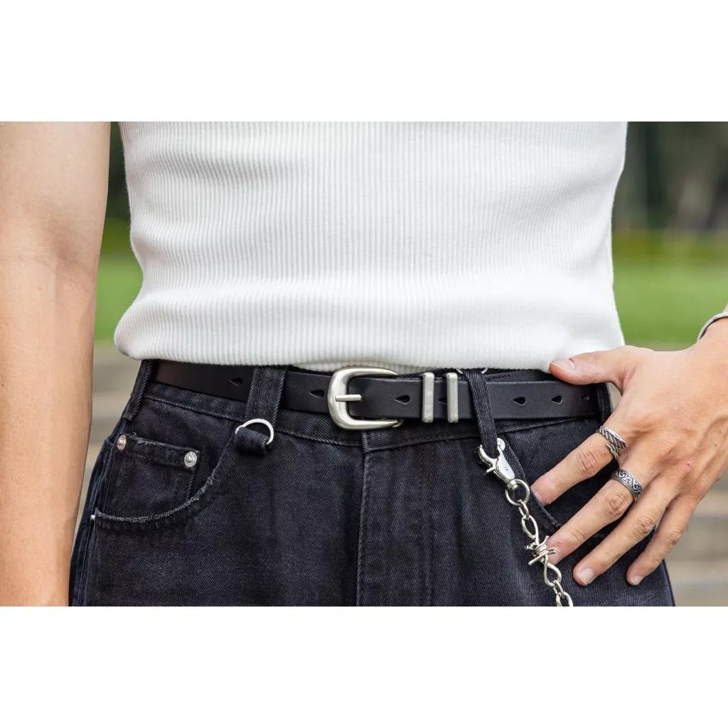 『老皮衣櫥』純牛皮銀錘皮帶 可以搭配整個衣櫃的皮帶 簡約 真皮 皮帶 腰帶 牛皮腰帶 真皮腰帶 百搭皮帶