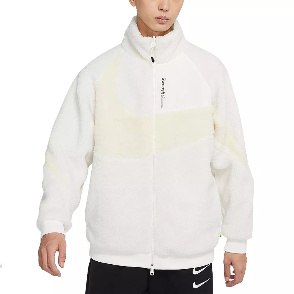 『老皮衣櫥』 現貨 NIKE 男 雙面穿 大勾 毛毛外套  FB1910-133