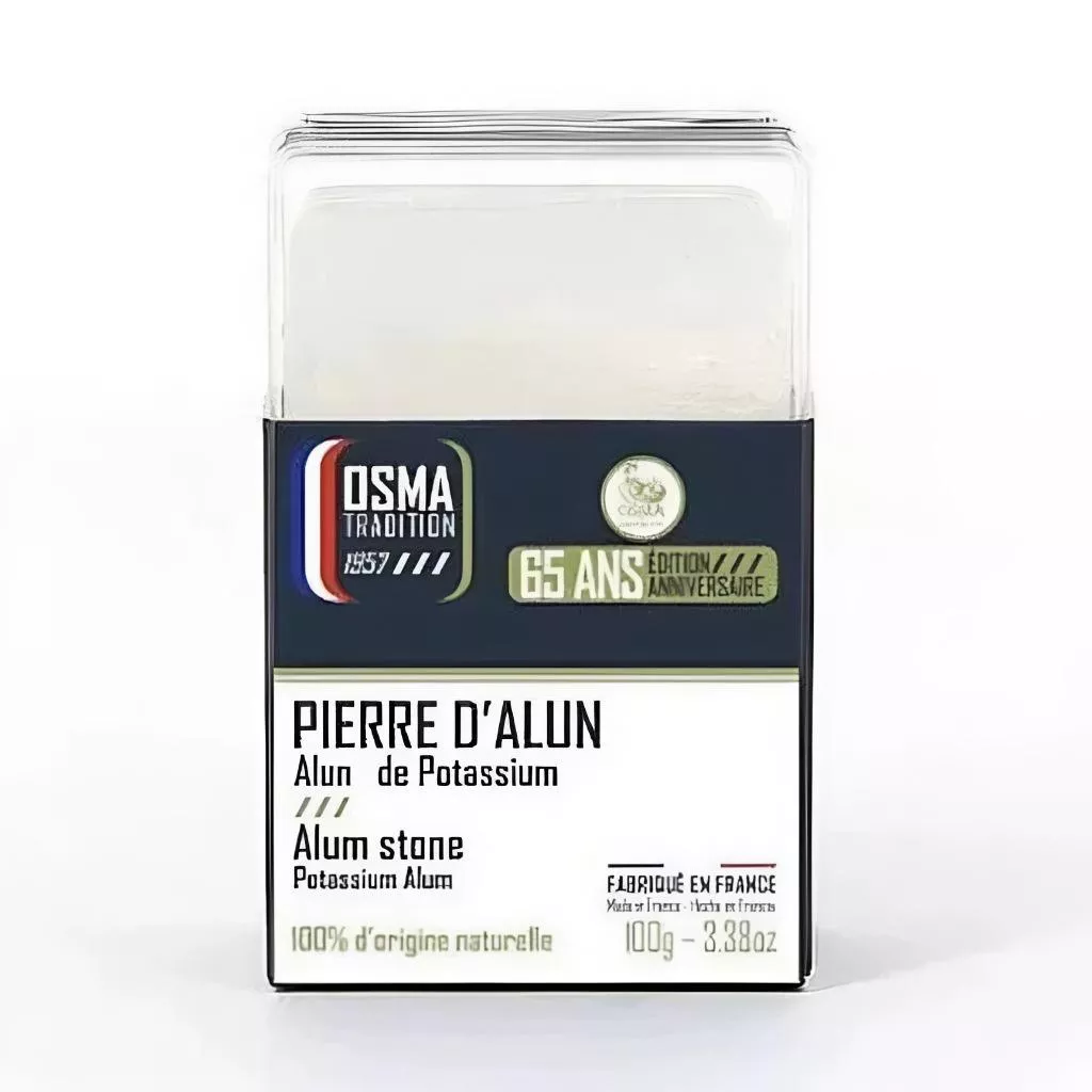 『老皮衣櫥』PSRK01 法國 OSMA 明礬石 明礬礦物石 鬍後滋養礦物石 附收納盒 男士保養 台灣公司貨 經典老牌