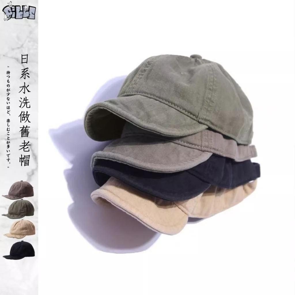 『老皮衣櫥』 PSSTHT 現貨 日系 街頭 軟帽沿 水洗 水兵帽 做舊 老帽 帽子