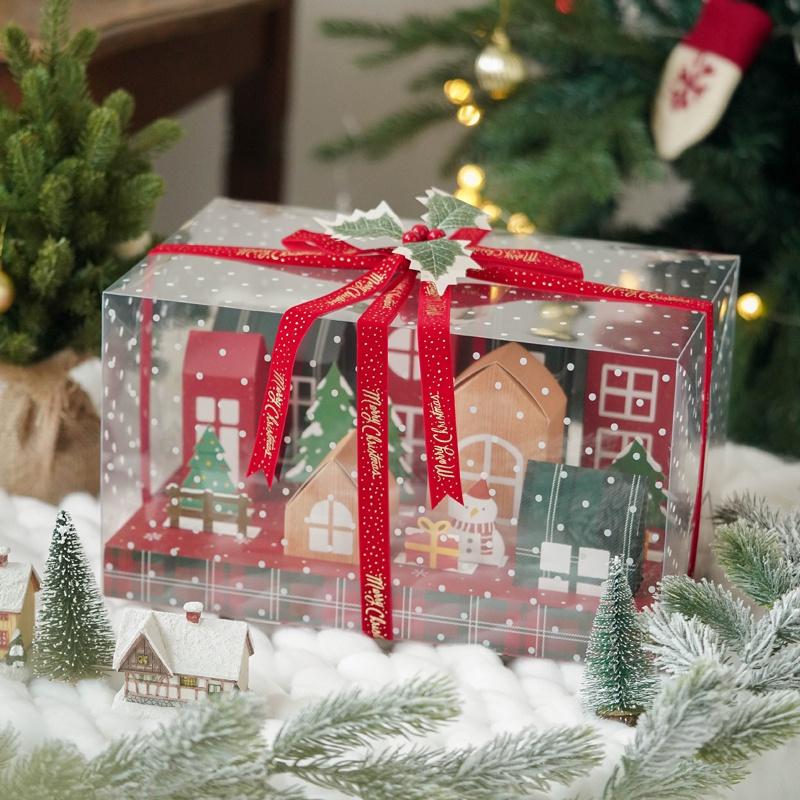 [現貨] 聖誕包裝盒 聖誕禮盒 聖誕小屋盒 交換禮物 耶誕小屋包裝盒 聖誕餅乾盒 聖誕盲盒